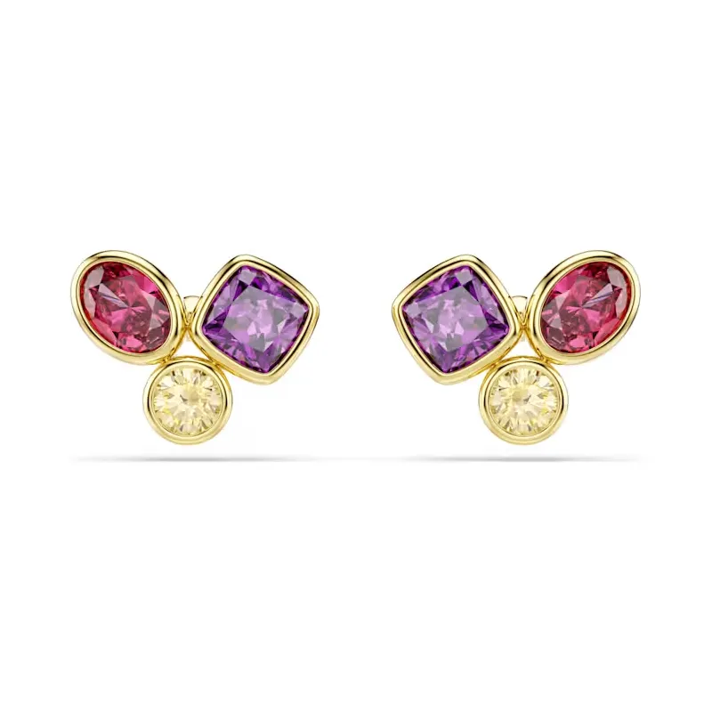 Orecchini a Lobo, Imber, Multicolore, Finitura Oro 18K Donna Swarovski Orecchini a Lobo, Imber, Multicolore, Finitura Oro 18K Donna Swarovski