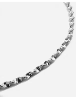 Cavigliera Diamond Twister in Argento Donna Nove25