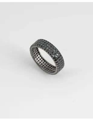 Anello Fascia H6 con Zirconi Neri mis.16 Donna Nove25 - category_name - XDMG De Marchi Gianotti