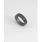 Anello Fascia H6 con Zirconi Neri mis.16 Donna Nove25 Anello Fascia H6 con Zirconi Neri mis.16 Donna Nove25