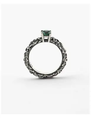 Anello Solitario Foglie con Zircone Verde mis.14 Donna Nove25 - category_name - XDMG De Marchi Gianotti
