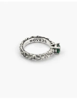 Anello Solitario Foglie con Zircone Verde mis.14 Donna Nove25 - category_name - XDMG De Marchi Gianotti