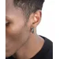 Monorecchino in Argento Puntinati Black Wind Nove25 Monorecchino in Argento Puntinati Black Wind Nove25