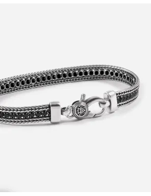 Bracciale Tennis Black Foxtail Nove25