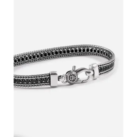 Bracciale Tennis Black Foxtail Nove25