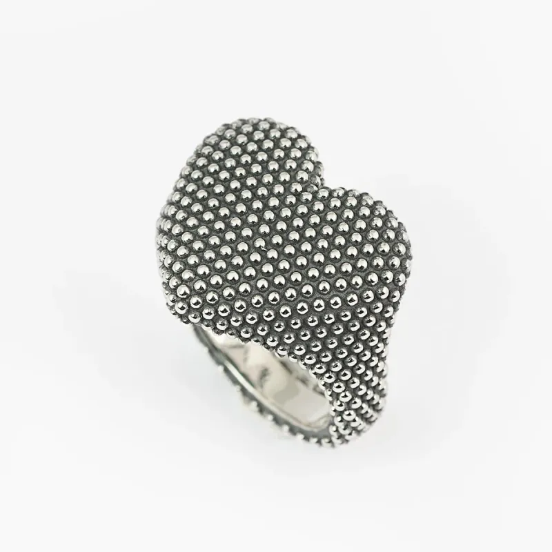 Anello Chevalier Cuore Puntinato M14 Nove25 Anello Chevalier Cuore Puntinato M14 Nove25