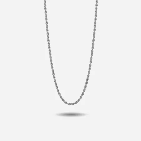 Collana Corda 040 in Argento brunito 60CM Nove25