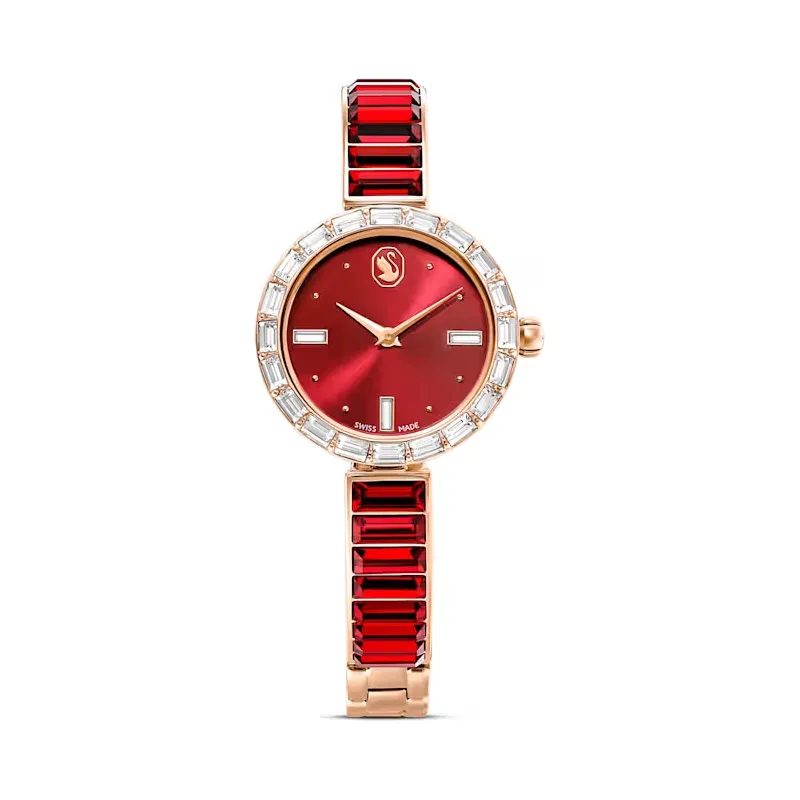 Orologio Bangle Rosso Cristalli 5690811 Donna Swarovski Orologio Bangle Rosso Cristalli 5690811 Donna Swarovski