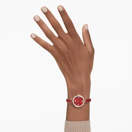 Orologio Bangle Rosso Cristalli 5690811 Donna Swarovski
