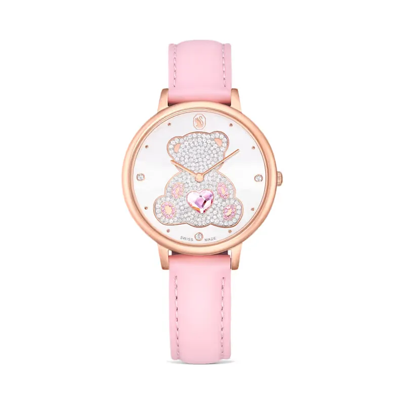 Orologio Teddy Rosa Pelle Oro Rosa 5739838 Donna Swarovski Orologio Teddy Rosa Pelle Oro Rosa 5739838 Donna Swarovski