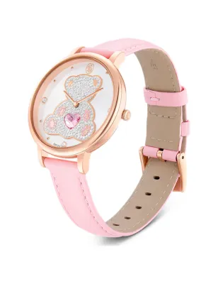 Orologio Teddy Rosa Pelle Oro Rosa 5739838 Donna Swarovski