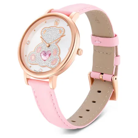 Orologio Teddy Rosa Pelle Oro Rosa 5739838 Donna Swarovski