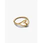 Anello Dorato Cuore Piccolo Linea Sinuosa m.50 Donna Pandora