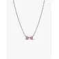 Collana Fiocco Luminoso Rosa Donna Pandora Collana Fiocco Luminoso Rosa Donna Pandora