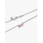 Collana Fiocco Luminoso Rosa Donna Pandora Collana Fiocco Luminoso Rosa Donna Pandora