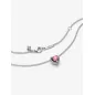 Collana Cuore in rilievo rosa Donna Pandora Collana Cuore in rilievo rosa Donna Pandora
