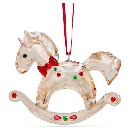 DECORAZIONE HOLIDAY CHEERS CAVALLO A DONDOLO SWAROVSKI - category_name - XDMG De Marchi Gianotti