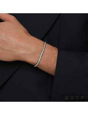 BRACCIALE MATRIX TENNIS TAGLIO ROUND RUTENIO M SWAROVSKI - category_name - XDMG De Marchi Gianotti