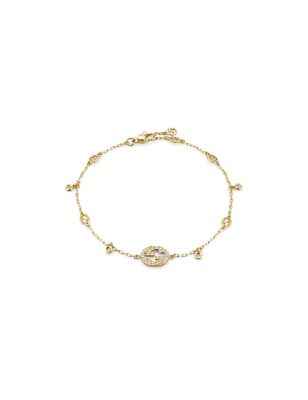 BRACCIALE ORO GIALLO DIAMANTI 0.20 CT DONNA GUCCI INTERLOCKING G - category_name - XDMG De Marchi Gianotti