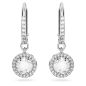 ORECCHINI PENDENTI TAGLIO TONDO PAVE' DONNA SWAROVSKI ORECCHINI PENDENTI TAGLIO TONDO PAVE' DONNA SWAROVSKI