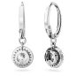 ORECCHINI PENDENTI TAGLIO TONDO PAVE' DONNA SWAROVSKI ORECCHINI PENDENTI TAGLIO TONDO PAVE' DONNA SWAROVSKI