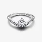 ANELLO CON PAVE E CUORE ONDULATO MIS.58 DONNA PANDORA ANELLO CON PAVE E CUORE ONDULATO MIS.58 DONNA PANDORA