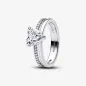 ANELLO ANELLO DOPPIA FASCIA CON CUORE MIS.60 DONNA PANDORA 