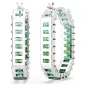 ORECCHINI A CERCHIO MATRIX VERDI TAGLIO BAGUETTE SWAROVSKI ORECCHINI A CERCHIO MATRIX VERDI TAGLIO BAGUETTE SWAROVSKI