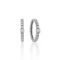 ORECCHINI CERCHI IN ORO BIANCO E DIAMANTI 0.37 CT DONNA MILUNA ORECCHINI CERCHI IN ORO BIANCO E DIAMANTI 0.37 CT DONNA MILUNA