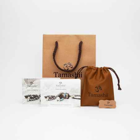 Bracciale CON MADREPERLA BIANCA UOMO-DONNA Tamashii 1 Giro