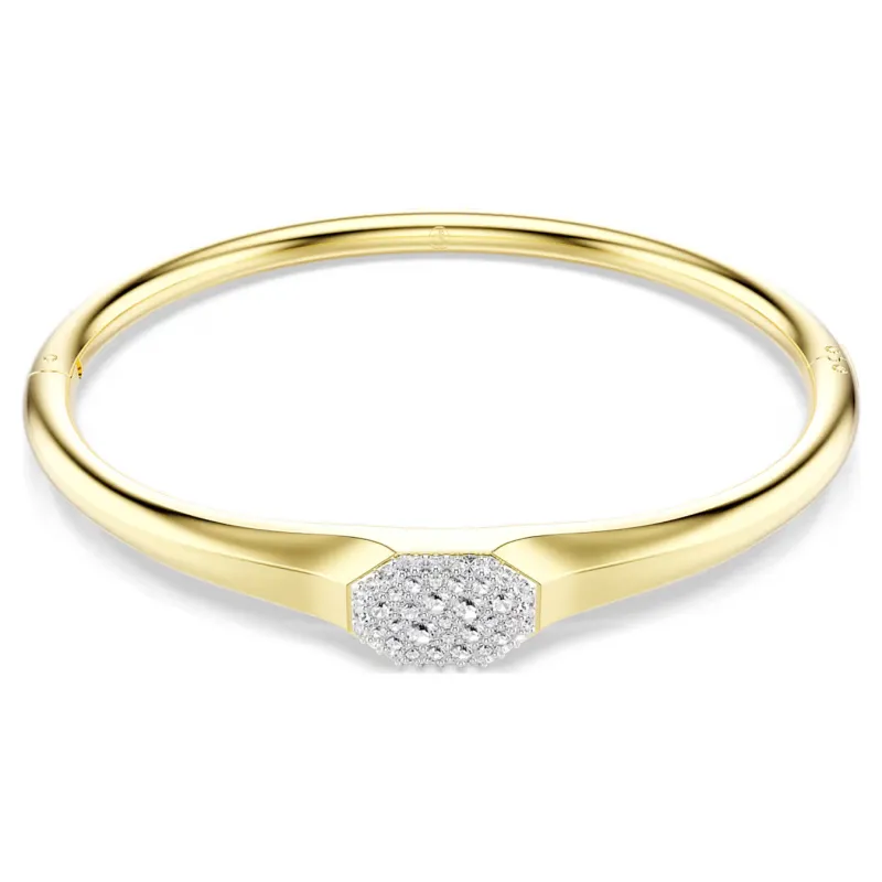 Bracciale rigido dorato Dextera taglio round mis.L Donna Swarovski Bracciale rigido dorato Dextera taglio round mis.L Donna Swarovski