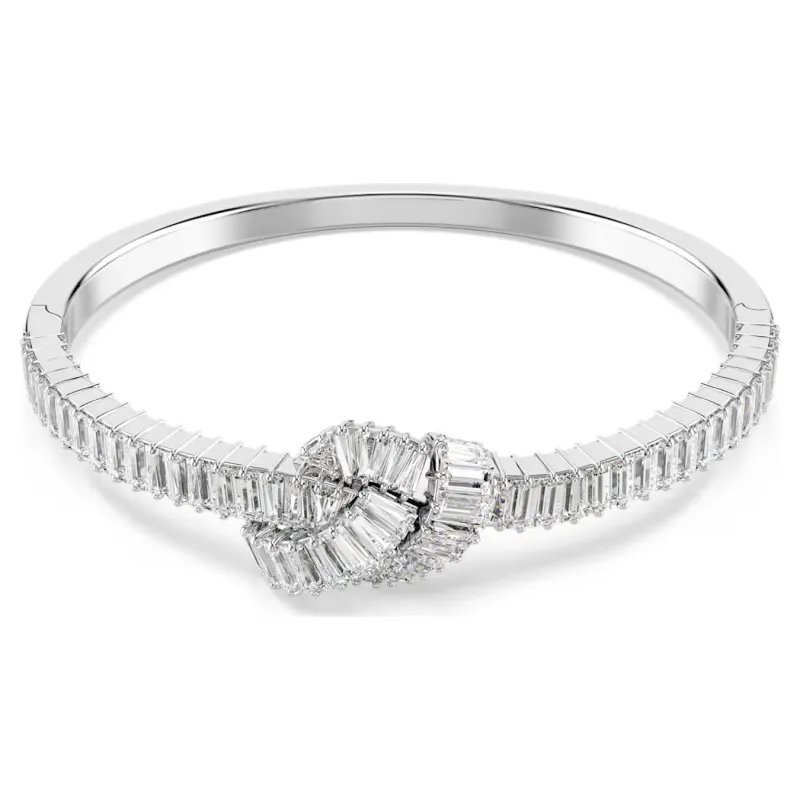 Bangle Matrix, taglio baguette, Nodo, mis.M Donna Swarovski
