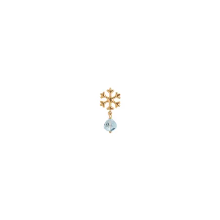 MONORECCHINO SNOWFLAKE TOPAZIO AZZURRO ROSSOPREZIOSO - category_name - XDMG De Marchi Gianotti