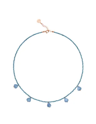 Girocollo Semino d'Amore Colors Glam Blue Donna Rossoprezioso