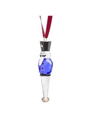 Holiday Cheers Decorazione Schiaccianoci Blu Swarovski