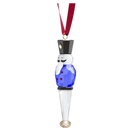 Holiday Cheers Decorazione Schiaccianoci Blu Swarovski