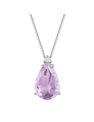 Collana in oro bianco Ametista e Diamante Donna Demetra - category_name - XDMG De Marchi Gianotti