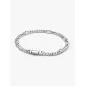 Bracciale Catena Maglia Cubana con Cuori cm.18 Donna Pandora Bracciale Catena Maglia Cubana con Cuori cm.18 Donna Pandora