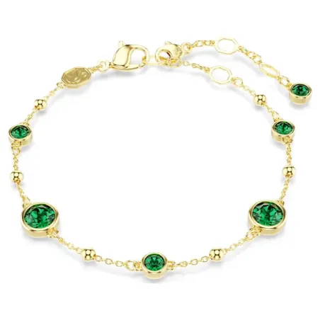 Bracciale Imber taglio round, Verde, placcato color oro Swarovski - category_name - XDMG De Marchi Gianotti