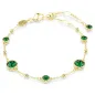 Bracciale Imber taglio round, Verde, placcato color oro Swarovski Bracciale Imber taglio round, Verde, placcato color oro Swarovski