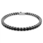 Bracciale Tennis Matrix, Nero placcato rutenio, mis.S Donna Swarovski