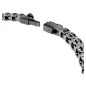 Bracciale Tennis Matrix, Nero placcato rutenio, mis.S Donna Swarovski