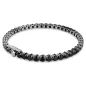 Bracciale Tennis Matrix, Nero placcato rutenio, mis.S Donna Swarovski