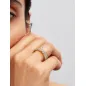 Anello dorato Fascia Pavè con Farfalla Luminosa m.50 Donna Pandora