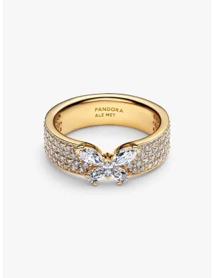 Anello dorato Fascia Pavè con Farfalla Luminosa m.50 Donna Pandora - category_name - XDMG De Marchi Gianotti