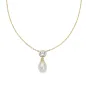 Collana dorata Punto Luce e Perla Donna Amen