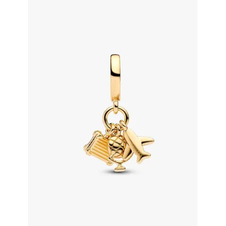 Charm Pendente dorato Passione Viaggio Donna Pandora
