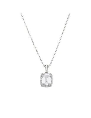 Collana ciondolo Halo con Zircone taglio Smeraldo Donna Amen - category_name - XDMG De Marchi Gianotti