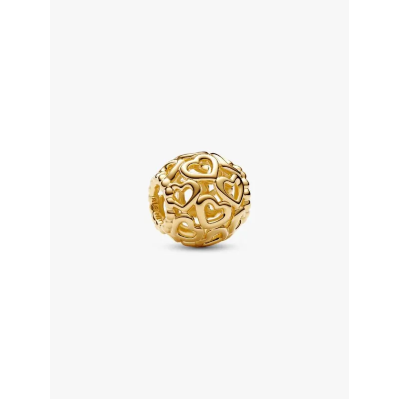 Charm Openwork Cuore finitura in Oro Donna Pandora