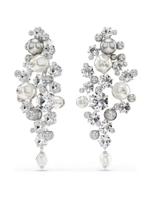 Orecchini Constella Crystal Pearl bianchi placcato rodio Donna Swarovski - category_name - XDMG De Marchi Gianotti
